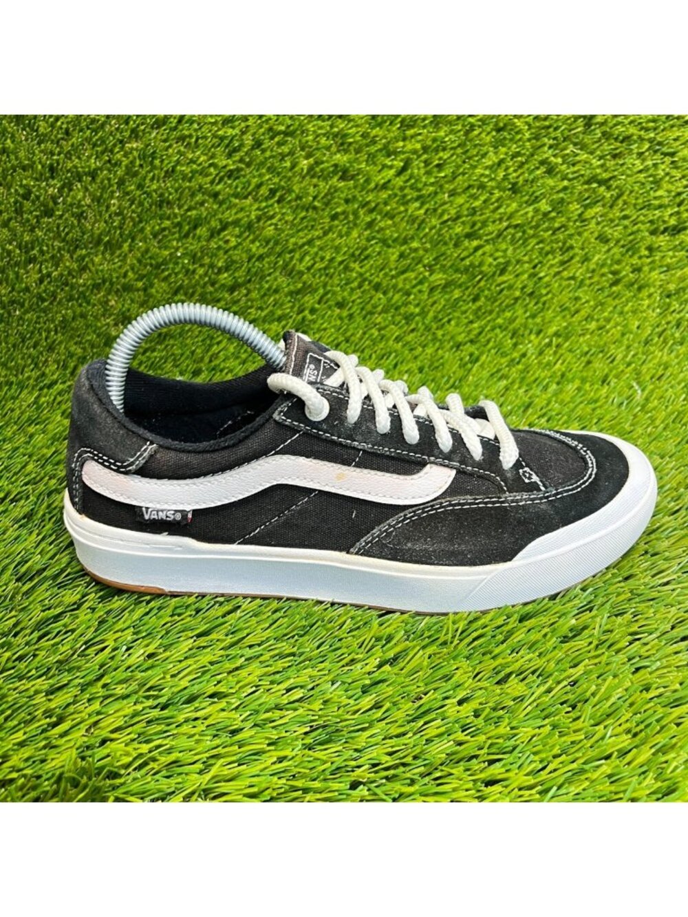 Vans Berle Pro Mens Size 7.5‎ Womens 9 Black White Walking Skate Shoes Sneakers
